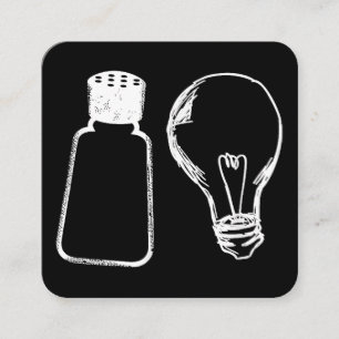 Tarjeta De Visita Cuadrada Sal y luz bíblica de sal de ye contra Matthew 513-