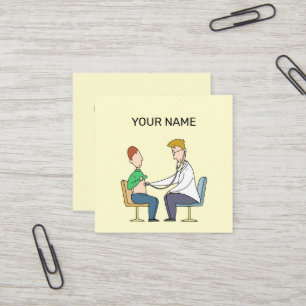 Tarjeta De Visita Cuadrada Sala de consulta que conecta corazones.