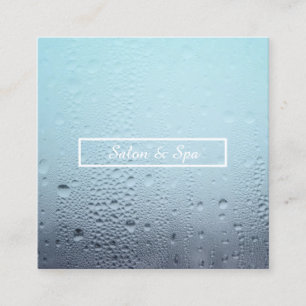 Tarjeta De Visita Cuadrada saloncito de agua y spa