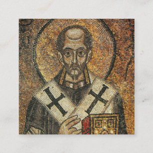 Tarjeta De Visita Cuadrada San Juan Crisóstomo arzobispo de Constantinopla