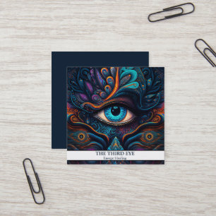 Tarjeta De Visita Cuadrada Sanador de Energía Espiritual Reiki