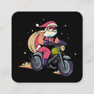 Tarjeta De Visita Cuadrada Santa Claus travieso