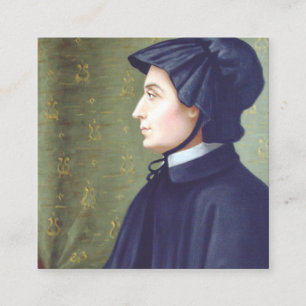 Tarjeta De Visita Cuadrada Santa Elizabeth Ann Seton