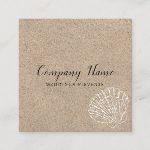 Tarjeta De Visita Cuadrada Seashell