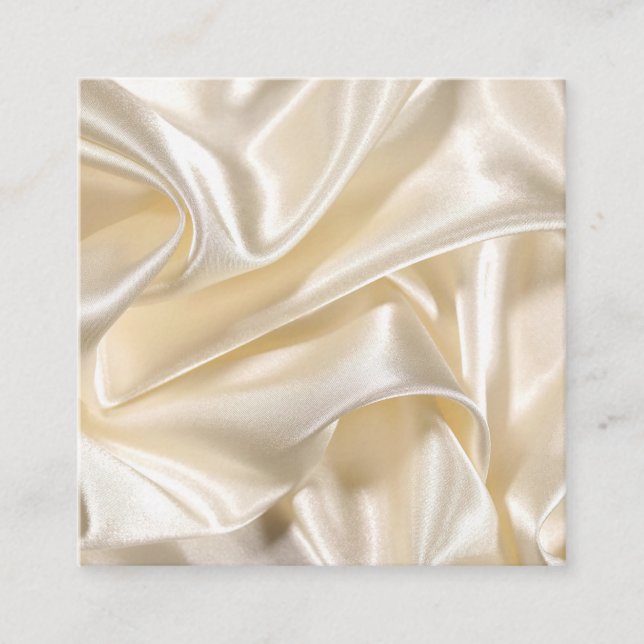 Tarjeta De Visita Cuadrada Seda fuera de blanco (Anverso)