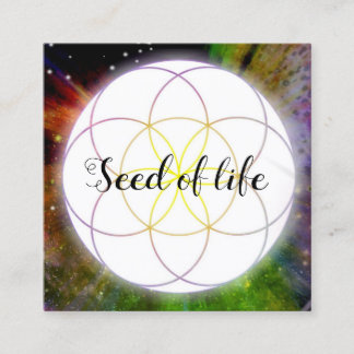 Tarjeta De Visita Cuadrada Seed of life