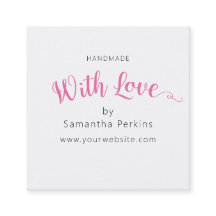 Sencillo y elegante rosa y blanco hecho a mano con