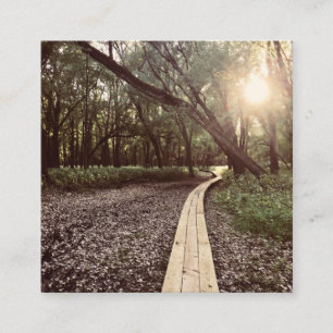 Tarjeta De Visita Cuadrada sendero de puntos de arena minnesota