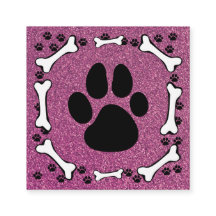 Servicio de Mascota de Purpurina rosa de las garra