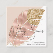 Servicios de Notaría Pink Gold Glitter Chic