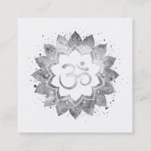 Tarjeta De Visita Cuadrada *~* Símbolo de aluminio para curación de energí