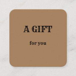 Tarjeta De Visita Cuadrada simple mínimo añadir el nombre dirección de texto 