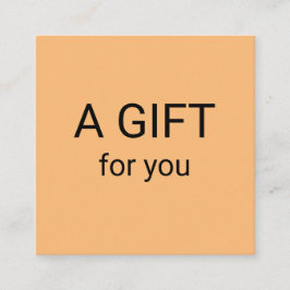 Tarjeta De Visita Cuadrada simple mínimo añadir el nombre dirección de texto 