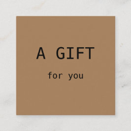 Tarjeta De Visita Cuadrada simple mínimo añadir el nombre dirección de texto 