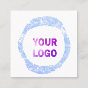 Tarjeta De Visita Cuadrada simple mínimo añadir su logotipo/diseño aquí b