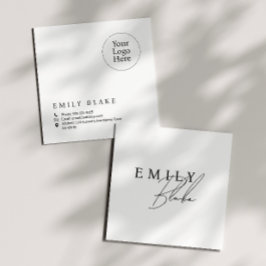 Tarjeta De Visita Cuadrada Simple Moderno