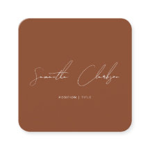 Simple Terracota Script manuscrito código QR