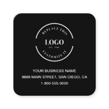Sitio web del logotipo del personalizado negro mod