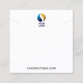 Tarjeta De Visita Cuadrada Soporte de pantalla de collar Añadir su logotipo