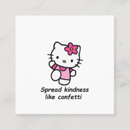 Tarjeta De Visita Cuadrada Spread Kindness Like Confetti