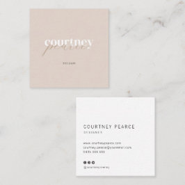 Tarjeta De Visita Cuadrada Square Modern professional business card