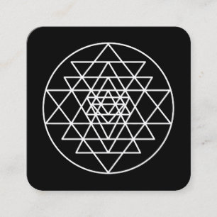Tarjeta De Visita Cuadrada Sri Yantra