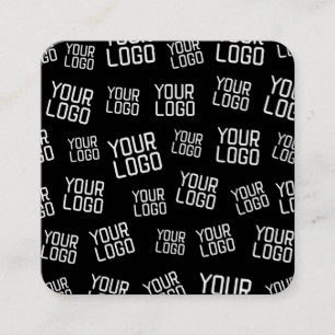 Tarjeta De Visita Cuadrada Su diseño o logotipo comercial   Colocación aleato