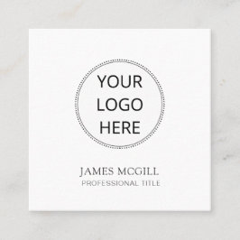 Tarjeta De Visita Cuadrada Su logotipo
