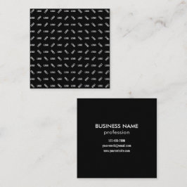 Tarjeta De Visita Cuadrada Su logotipo/imagen | Patrón geométrico moderno úni