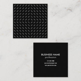 Tarjeta De Visita Cuadrada Su logotipo o imagen cargados | Patten moderno
