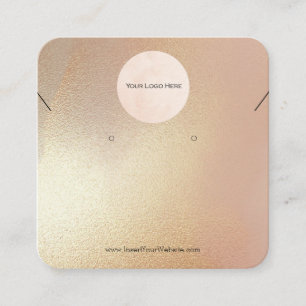 Tarjeta De Visita Cuadrada Su logotipo Pantalla de joyería moderna de shimmer