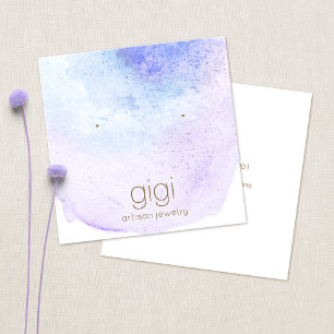 Tarjeta De Visita Cuadrada Sujetador de pantalla de anclaje de agua de lavand