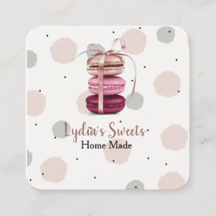 Tarjeta De Visita Cuadrada Sweet Rosa Pastel suave