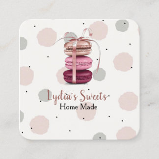 Tarjeta De Visita Cuadrada Sweet Rosa Pastel suave 