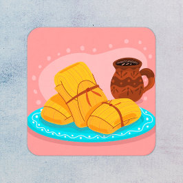 Tarjeta De Visita Cuadrada Tamales