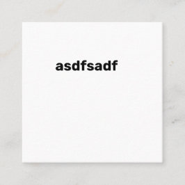 Tarjeta De Visita Cuadrada tarjeta comercial cuadrada de Sdfsdf