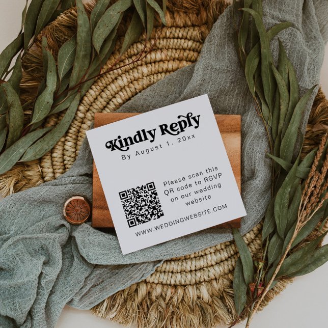 Tarjeta De Visita Cuadrada Tarjeta cuadrada CHARLI de código QR Minimalista m (Subido por el creador)