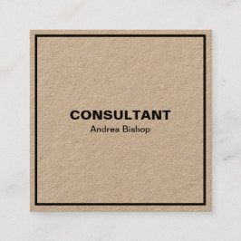 Tarjeta De Visita Cuadrada Tarjeta de presentación cuadrada clásica de marco 