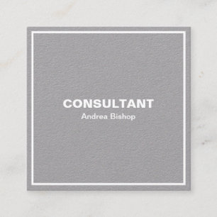 Tarjeta De Visita Cuadrada Tarjeta de presentación cuadrada clásica de marco 