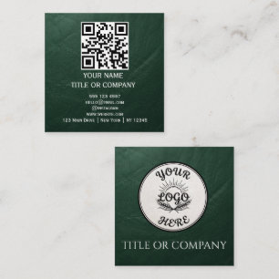 Tarjeta De Visita Cuadrada Tarjeta de presentación cuadrada con código QR mod