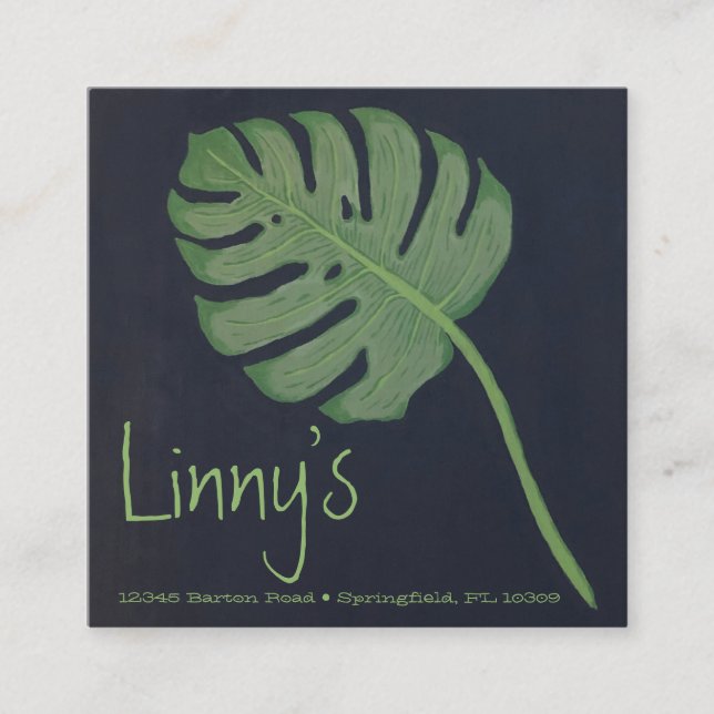 Tarjeta De Visita Cuadrada Tarjeta de presentación cuadrada de 2,5" x 2,5" (Anverso)