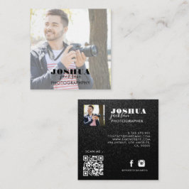 Tarjeta De Visita Cuadrada Tarjeta de presentación cuadrada de foto