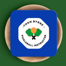 Tarjeta de presentación cuadrada para entrenadores