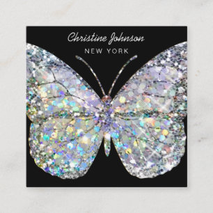 Tarjeta De Visita Cuadrada tarjeta de presentación de mariposa cuadrada