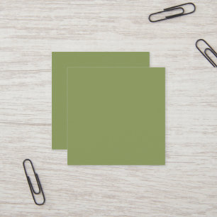 Tarjeta De Visita Cuadrada Tarjeta Empresarial Cuadrada Verde Musgo