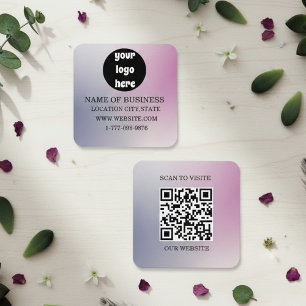 Tarjeta De Visita Cuadrada “Tarjetas de presentación personalizadas para empr
