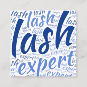 Tarjeta De Visita Cuadrada Técnico Eyelash