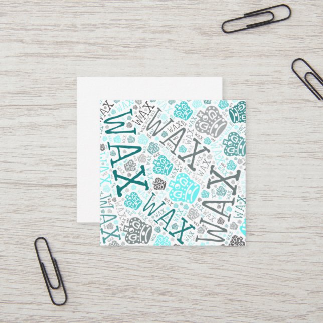Tarjeta De Visita Cuadrada Tecnología Wax  (Anverso/Reverso In Situ)