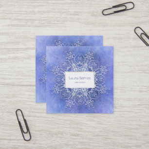 Tarjeta De Visita Cuadrada Textura barroca del grunge del estilo