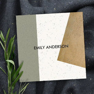 TARJETA DE VISITA CUADRADA TEXTURA GEOMÉTRICA ARTÍSTICA MODERNA ABSTRACTA